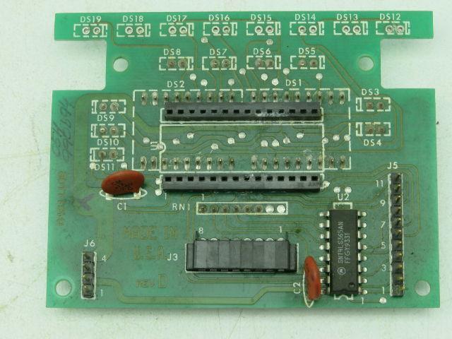 NTI 04611102 Circuit Board 4 Digit Display Unit Rev D