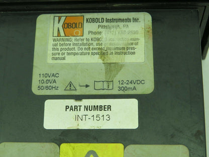 Kobold INT-1513 Ratemeter Totalizer PLC Counter Panel Mount 110VAC