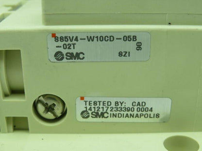 SMC SS5V4-W10CD-05B Pneumatic Solenoid Manifold 5 Station