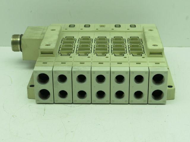 SMC SS5V4-W10CD-05B Pneumatic Solenoid Manifold 5 Station