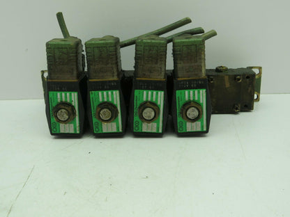 CKD GAB4X Single Solenoid Pneumatic Valve Bank Manifold 110V