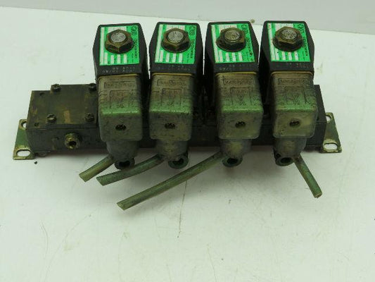 CKD GAB4X Single Solenoid Pneumatic Valve Bank Manifold 110V