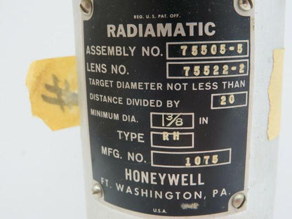 Honeywell 75505-5 Radiamatic Infrared Temperature Sensor