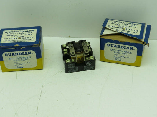 Guardian 2210-U-DPSTNO-115 Power Relay 25A Lot of 2