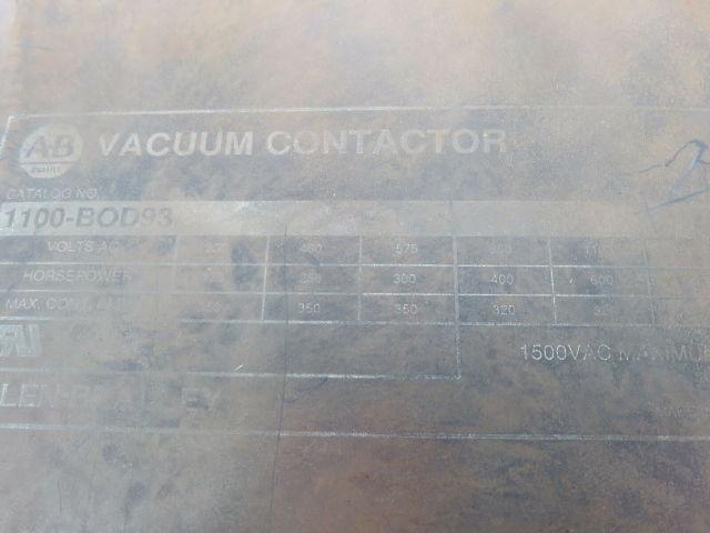 Allen Bradley 1100-BOD93/B Vacuum Contactor 1500VAC 200HP 3 Pole Series B