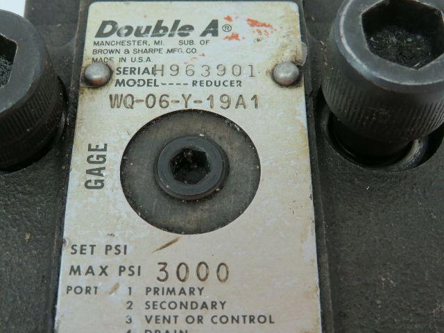 Double A WQ-06-Y-19A1 Hydraulic Valve Block Max PSI 3000