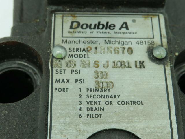 Double A BQ-06-3M-S-J-10B1-LK Hydraulic Valve Block 2135670