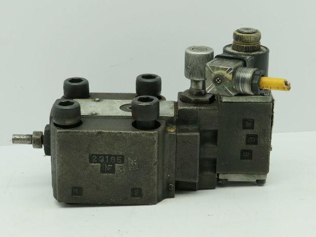 Atos DHI-0613 Hydraulic Valve 115V W/WQ-06-Y-J4-10A1-LK Valve Block