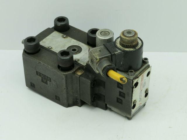 Atos DHI-0613 Hydraulic Valve 115V W/WQ-06-Y-J4-10A1-LK Valve Block