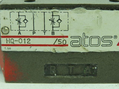 Atos HQ-012 Hydraulic Flow Control Valve