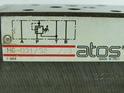 Atos HG-031/32/23 Pressure Reducing Valve