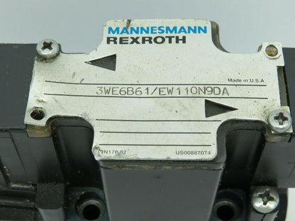Mannesmann Rexroth 3We6B61/EW110N9DA 50VA/220VA Hydraulic Valve