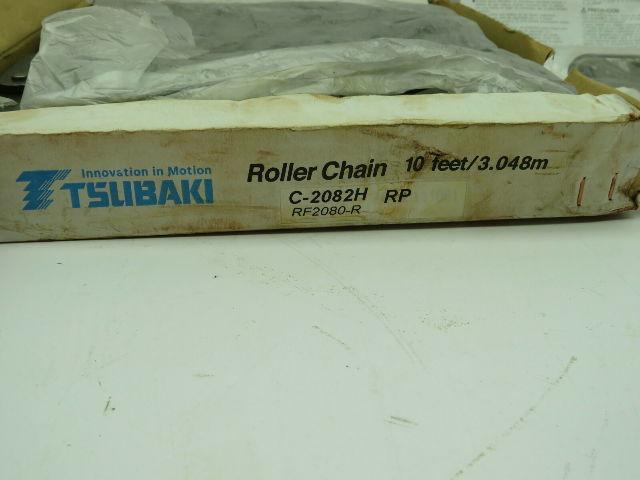 Tsubaki C-2082H  Oversize 2" Double Pitch Roller Chain 10 ft RF2080-R
