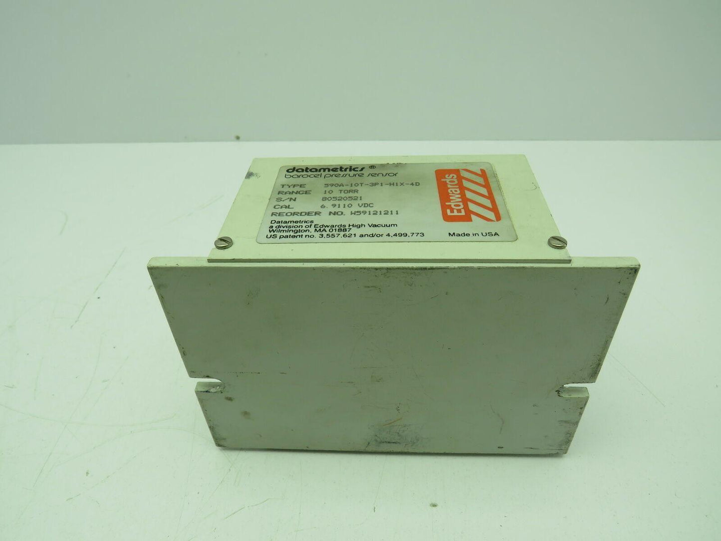 Edwards Datametrics 590A-10T-3P1-H1X-4D Barocel Pressure Sensor 10Torr
