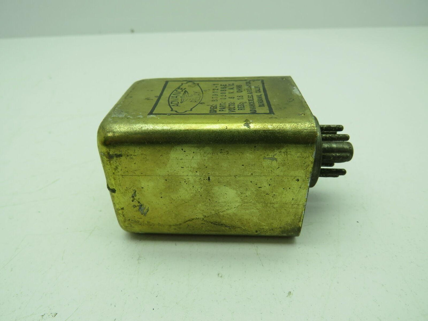 Elgin Advance Relay 6 VAC B7912-1  02086E  8 Pin Lot of 4