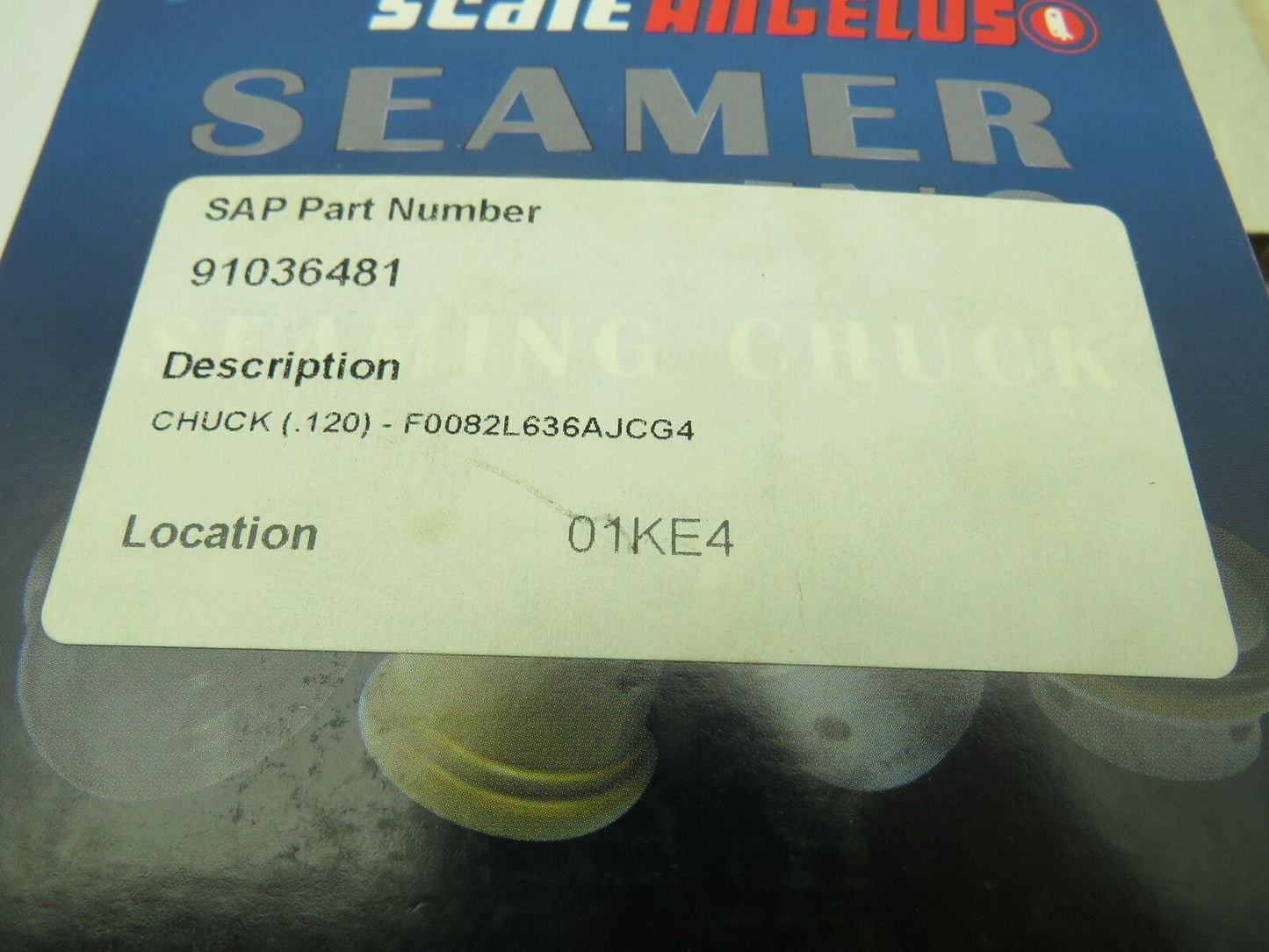 PSA Pneumatic Scale Angelus Can Seamer Seaming Chuck F0082L636AJCG4  404 DIA End