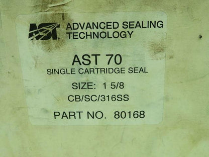 Advanced Sealing Technology AST 70 Single Cartridge Seal Size 1 5/8"