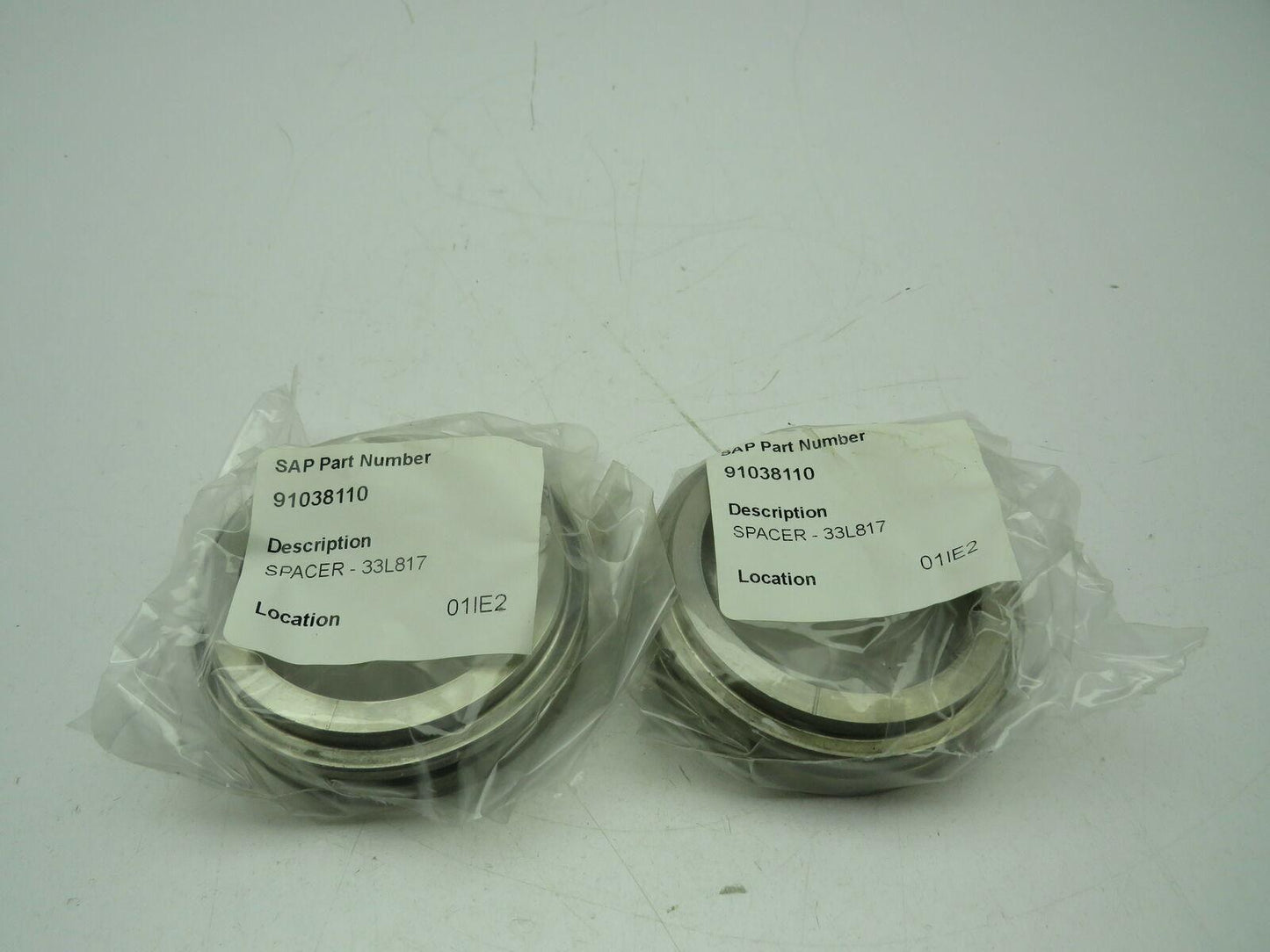 Angelus 33L817 SS Face Seal Retainer Spacer 33L817AH  Lot of 2