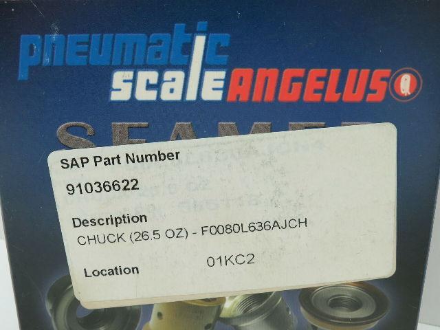 PSA Pneumatic Scale Angelus Can Seamer Seaming Chuck 80L636 307 SS  3-7/16"