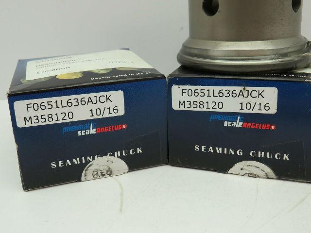 PSA Pneumatic Scale Angelus Can Seamer Seaming Chuck 300 Dia  3"  Lot of 2
