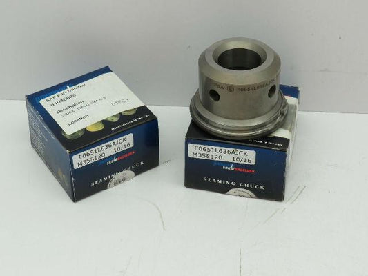 PSA Pneumatic Scale Angelus Can Seamer Seaming Chuck 300 Dia  3"  Lot of 2