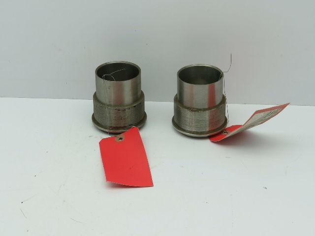 Angelus Seamer 112904CI Threaded Valve Sleeve SS  2-5/16" 112904C1 Lot of 2