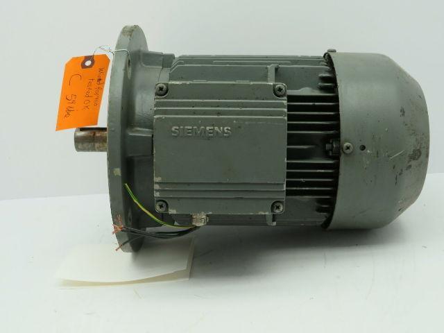 Siemens 1LA7106-2AA11 Motor 3-3.45 KW 50-60Hz 2895-3495 RPM 3PH