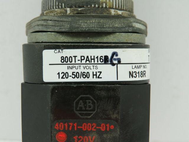 Allen Bradley 800T-PAH16G/T Green Illuminated Push Button 2N.O 2N.C Series T