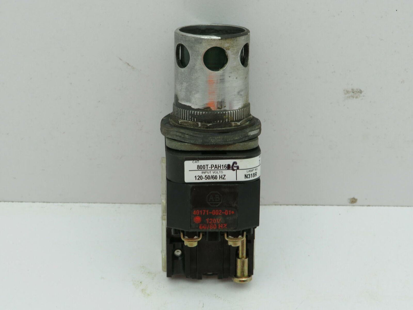 Allen Bradley 800T-PAH16G/T Green Illuminated Push Button 2N.O 2N.C Series T