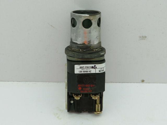Allen Bradley 800T-PAH16G/T Green Illuminated Push Button 2N.O 2N.C Series T