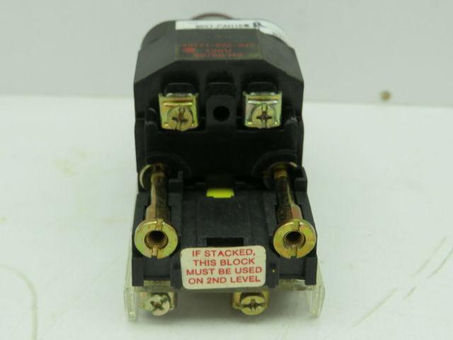 Allen Bradley 800T-PAH16R/T Red Illuminated Push Button 120V 2N.O 2N.C Series T