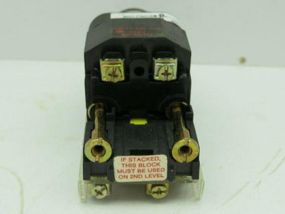 Allen Bradley 800T-PAH16R/T Red Illuminated Push Button 120V 2N.O 2N.C Series T