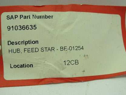 Elmar BE-01254 Feed Star Hub Replacement Part  1-1/8" Bore 3-Bolt Flange