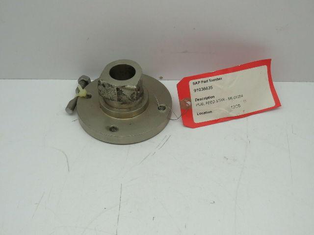 Elmar BE-01254 Feed Star Hub Replacement Part  1-1/8" Bore 3-Bolt Flange