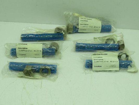 Elmar BE-01119 Threaded Clamping Stud Stainless 4-3/8"  Lot of 6