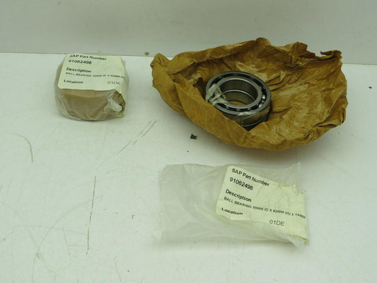 Ball Bearing Set of 2 Open  35mm x 62mm x 14mm  Lot of 2