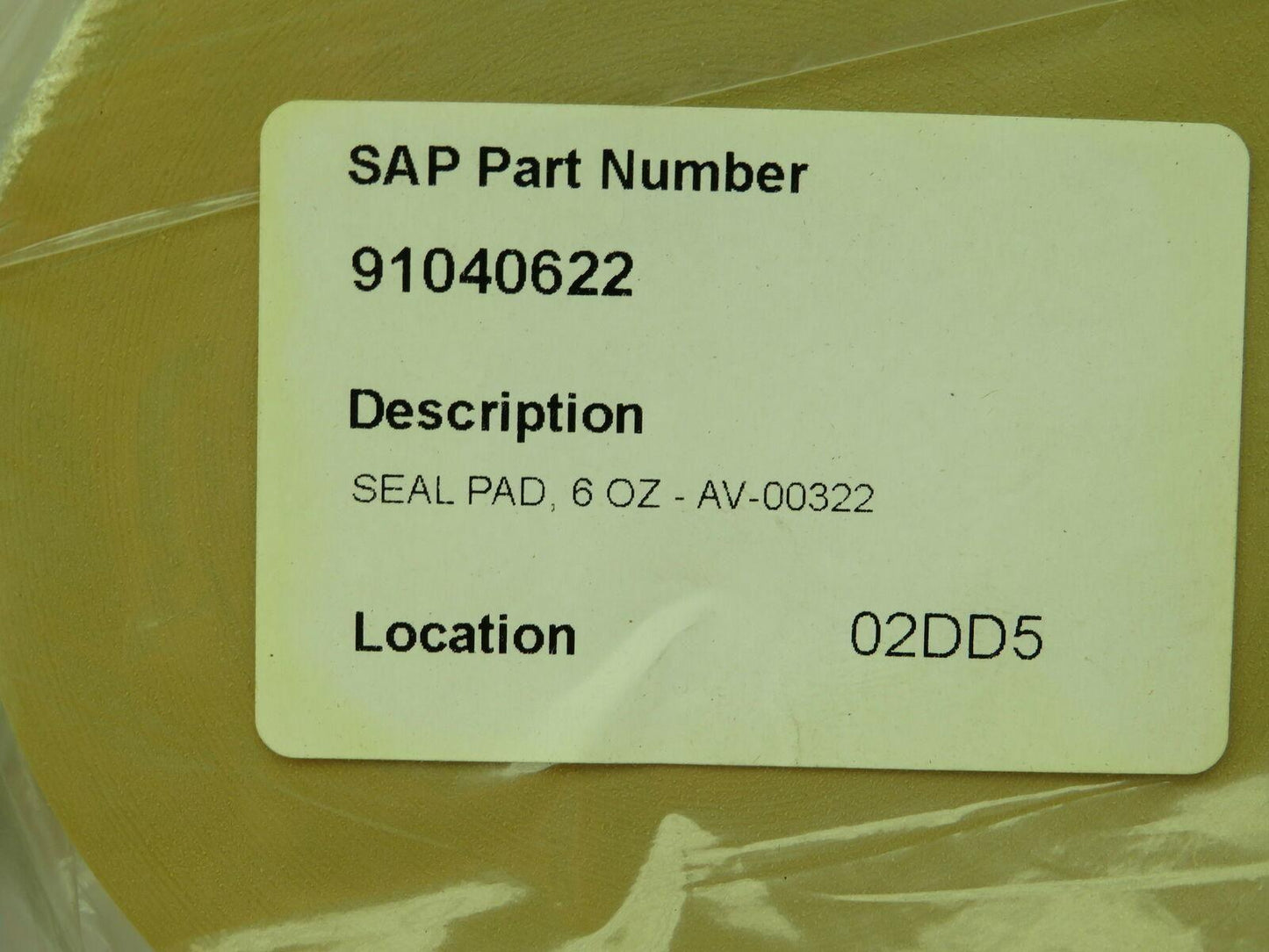 6 Oz Seal Pad AV-00322  4-3/4"  Lot of 2