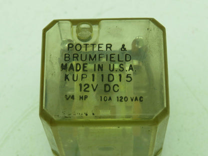 Potter & Brumfield KUP11D15 Relay 10A 12VDC  Lot of 7