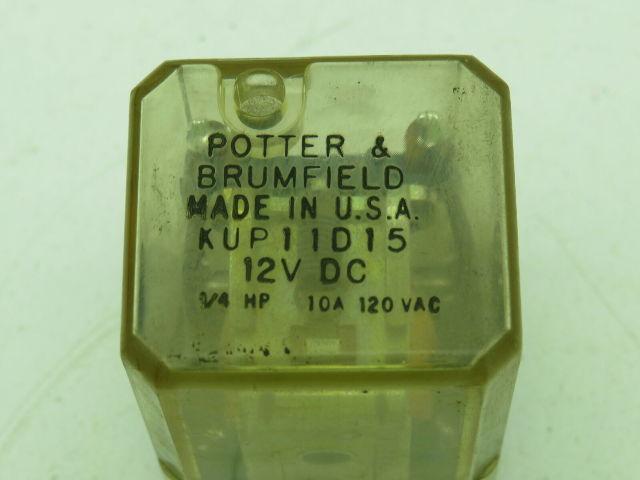 Potter & Brumfield KUP11D15 Relay 10A 12VDC  Lot of 7