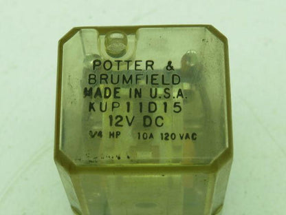 Potter & Brumfield KUP11D15 Relay 10A 12VDC  Lot of 7