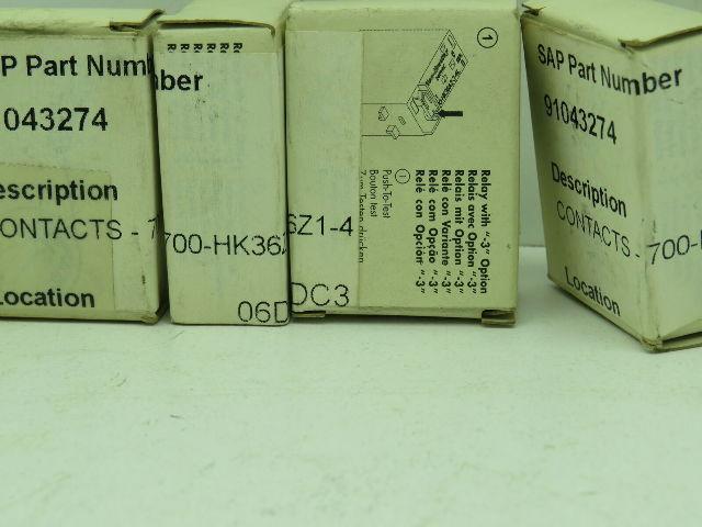 Allen Bradley 700-HK36Z1-4 Relay Ser. B  Lot of 5