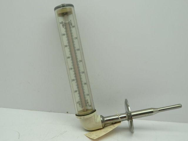 ClearVue G5RL 3"TC Sanitary Thermometer 150-300F Deg Right Angle
