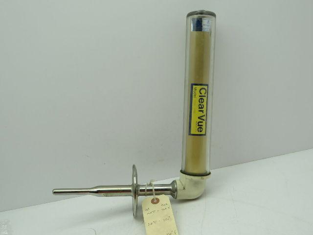 ClearVue G5RL 3"TC Sanitary Thermometer 150-300F Deg Right Angle