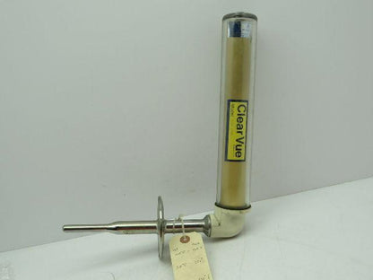 ClearVue G5RL 3"TC Sanitary Thermometer 150-300F Deg Right Angle