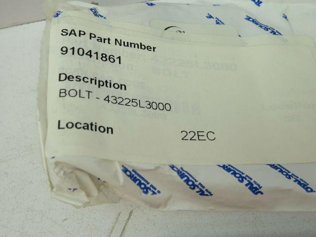 Total Source 43225L3000 Forklift Axle Bolt 3" Lot of 8