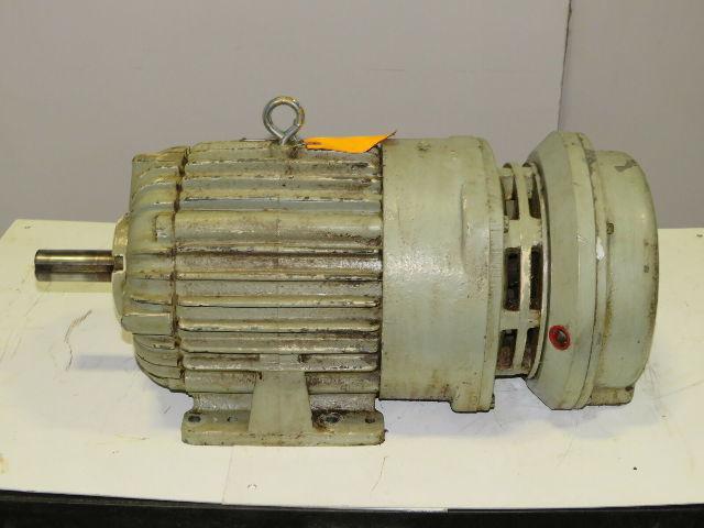 Delco 2R4624BG AC Electric Motor 3 PH Frame 213TY 1175RPM 3HP W/MB-825 Brake