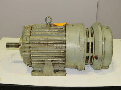 Delco 2R4624BG AC Electric Motor 3 PH Frame 213TY 1175RPM 3HP W/MB-825 Brake