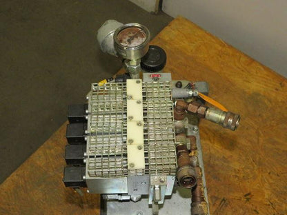 Hawe MP44A-H6.0/B11T-7869901USA Hydraulic Pump 4 Stack Valve Block 24VDC