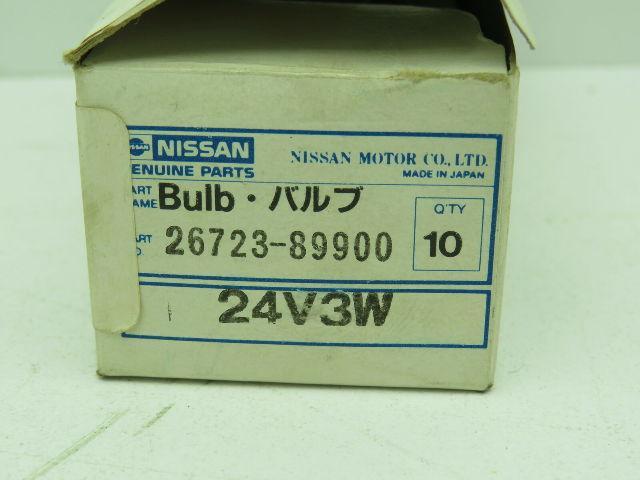 Nissan TCM 26723-89900 Light Bulb Lamp 24V 3W  Box of 6