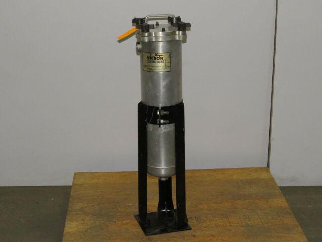 Micron Technologies Aluminum Basket Strainer #2 Baghouse Filter 1" NPT Ports